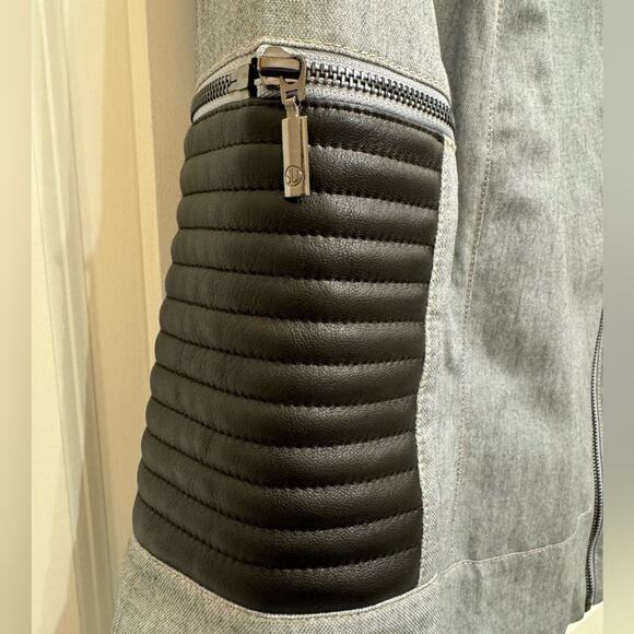 STELLA & JAMIE MULTI WAY LONG SLEEVE OR SHORT SLEEVE MOTO JACKET SIZE SMALL - Picture 9 of 11